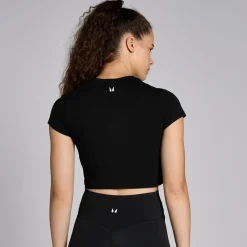 Hot P Baic croptop et nauwuitende pavor en korte ouwen voor dae DAMES Crop Tops|T-Shirts & Tops