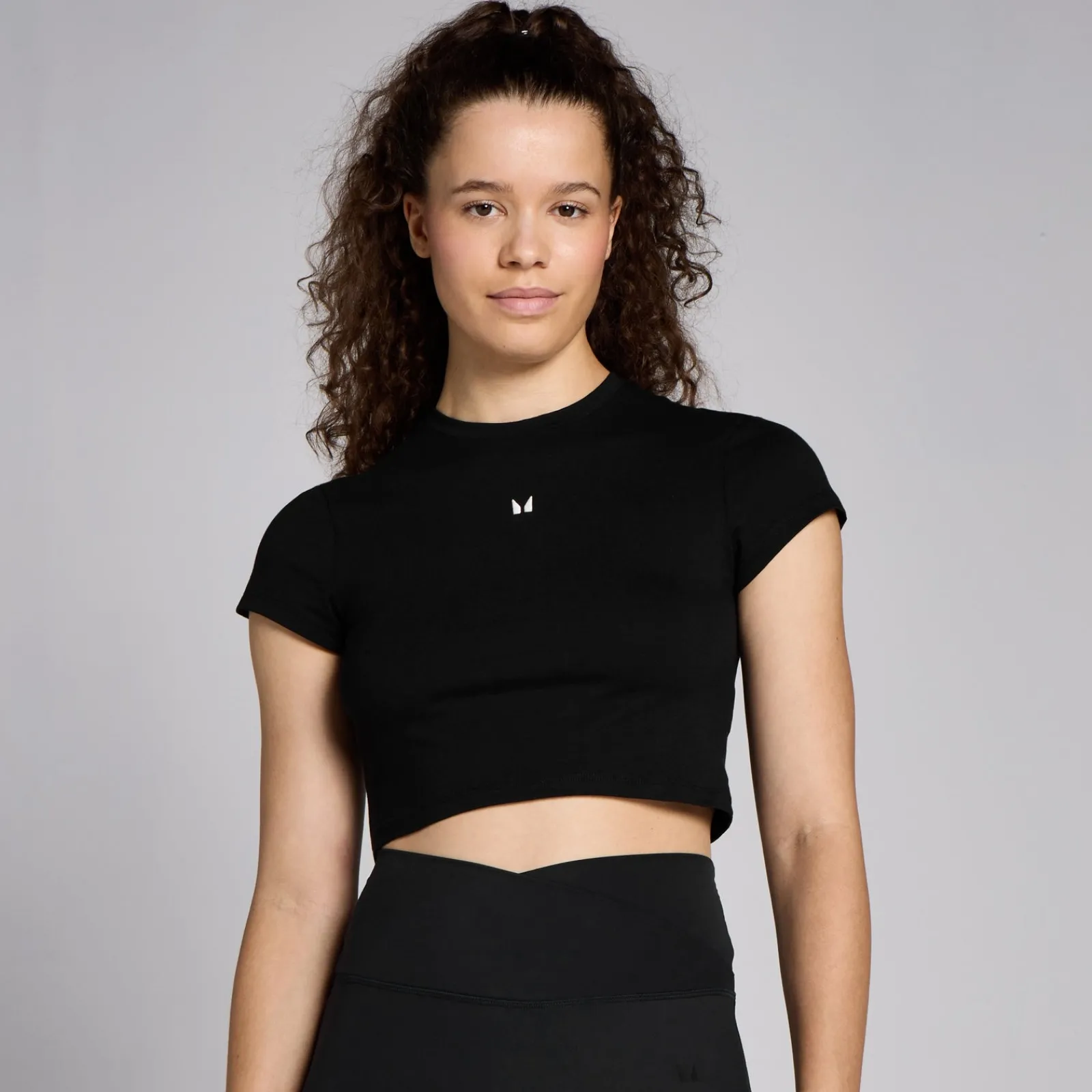 Hot P Baic croptop et nauwuitende pavor en korte ouwen voor dae DAMES Crop Tops|T-Shirts & Tops