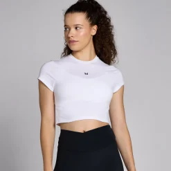 New P Baic croptop et nauwuitende pavor en korte ouwen voor dae DAMES Crop Tops|T-Shirts & Tops