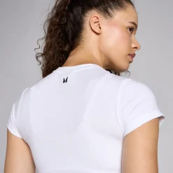 New P Baic croptop et nauwuitende pavor en korte ouwen voor dae DAMES Crop Tops|T-Shirts & Tops
