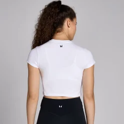 New P Baic croptop et nauwuitende pavor en korte ouwen voor dae DAMES Crop Tops|T-Shirts & Tops