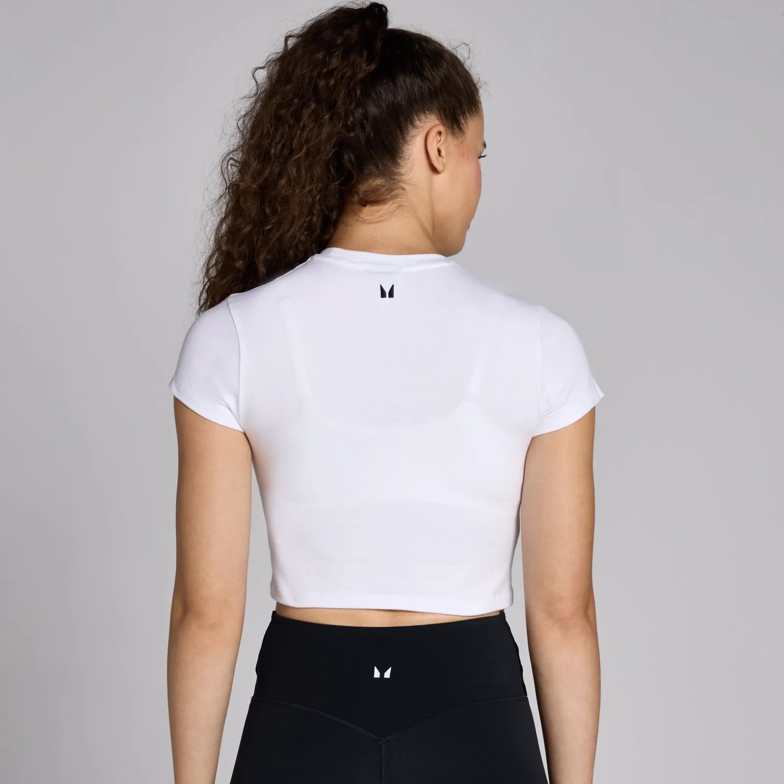New P Baic croptop et nauwuitende pavor en korte ouwen voor dae DAMES Crop Tops|T-Shirts & Tops