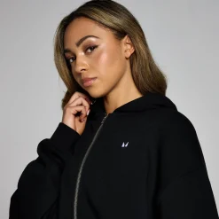 New P Baic gecropte hoodie et rit voor dae DAMES Hoodies