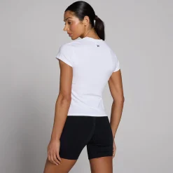 P Baic T-hirt et nauwuitende pavor en korte ouwen voor dae DAMES T-Shirts & Tops