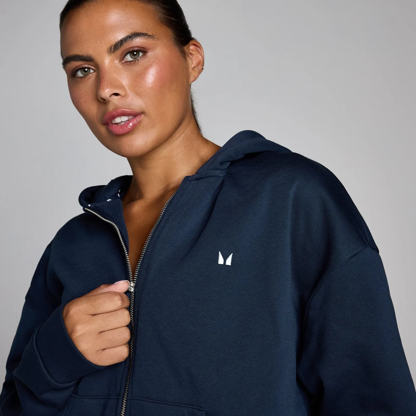 Clearance P Dae Baic Zip Through Hoodie DAMES Hoodies