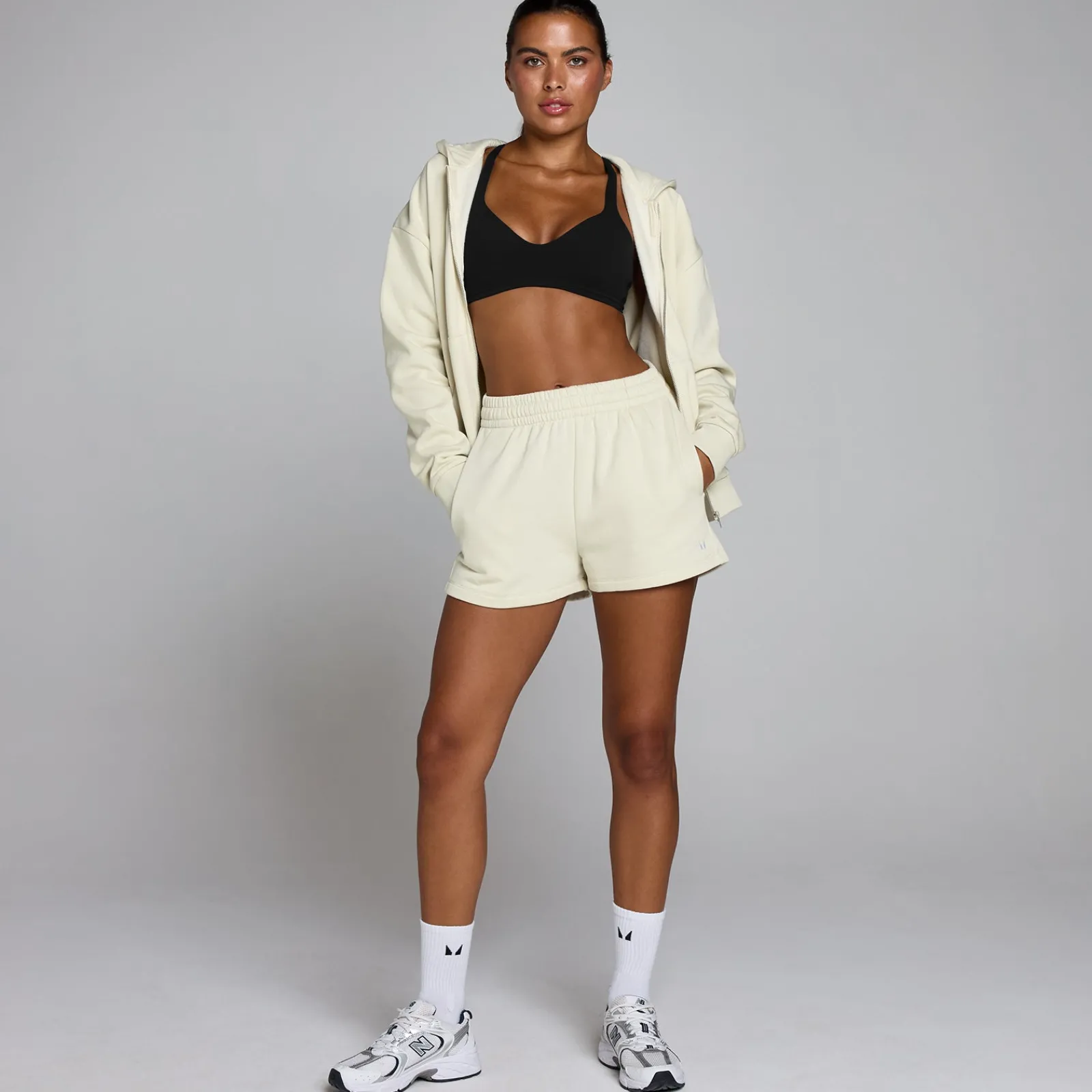 New P Dae Baic Zip Through Hoodie DAMES Hoodies