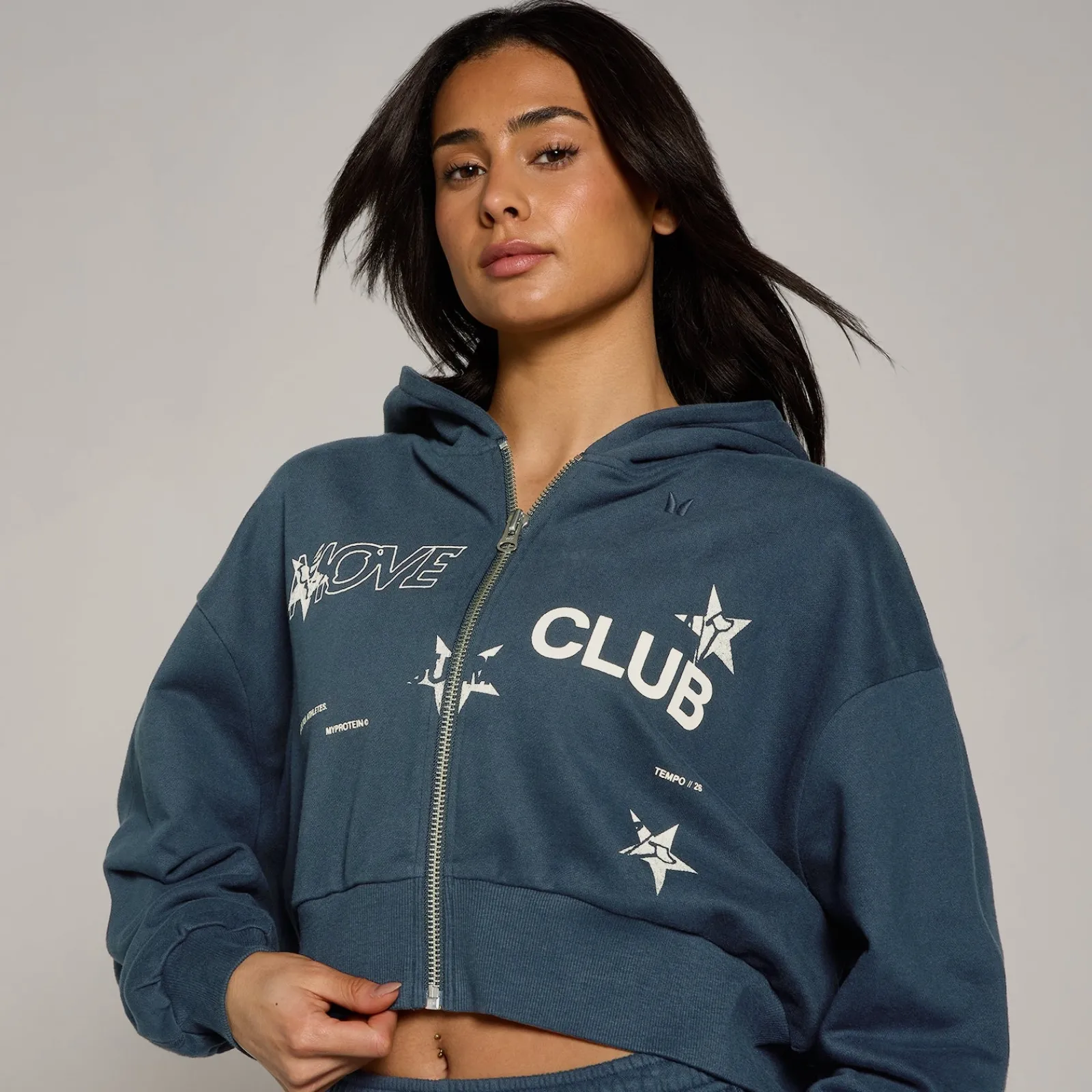 Discount P Dae ove Cub Grafiche ichtgewicht oopback Hoodie et Rit DAMES Hoodies