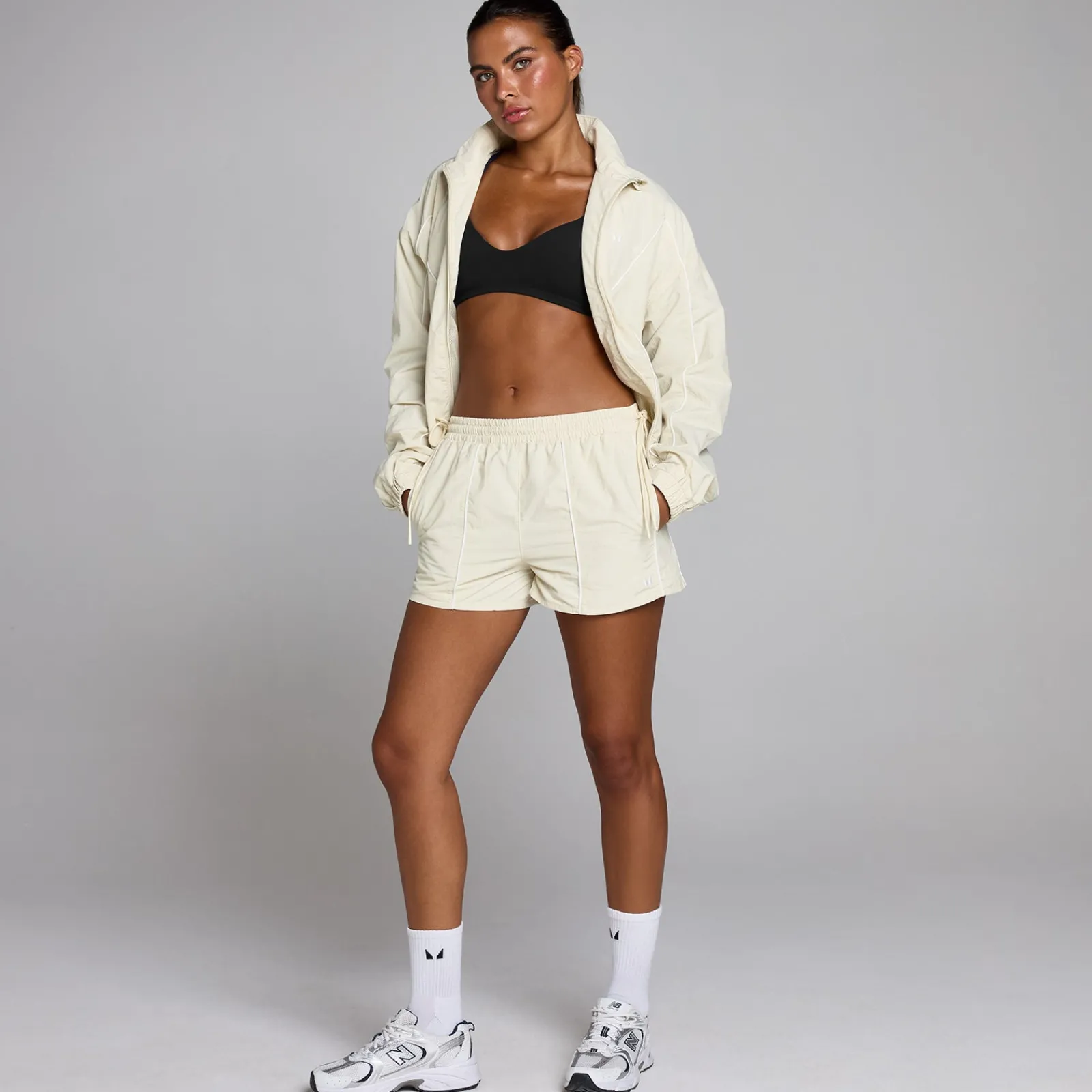 P Dae Tepo Contrat Tie Geweven hort DAMES Shorts