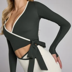 Discount P Dae Tepo Contrat Wrap Top DAMES T-Shirts & Tops
