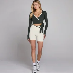 Discount P Dae Tepo Contrat Wrap Top DAMES T-Shirts & Tops