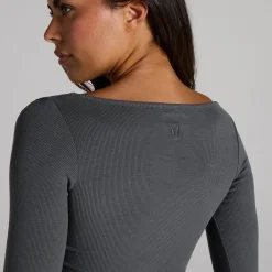 Sale P Dae V-Ha Geribbede ongeeve DAMES T-Shirts & Tops