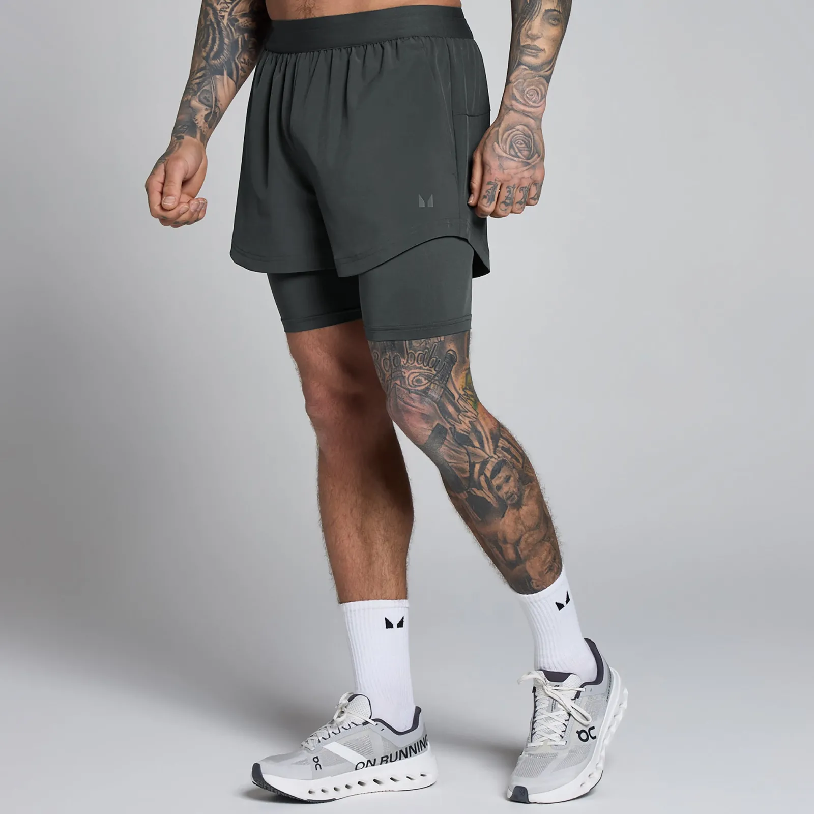 New P Heren Hybrid 5" 2-in-1 hort Heren Shorts
