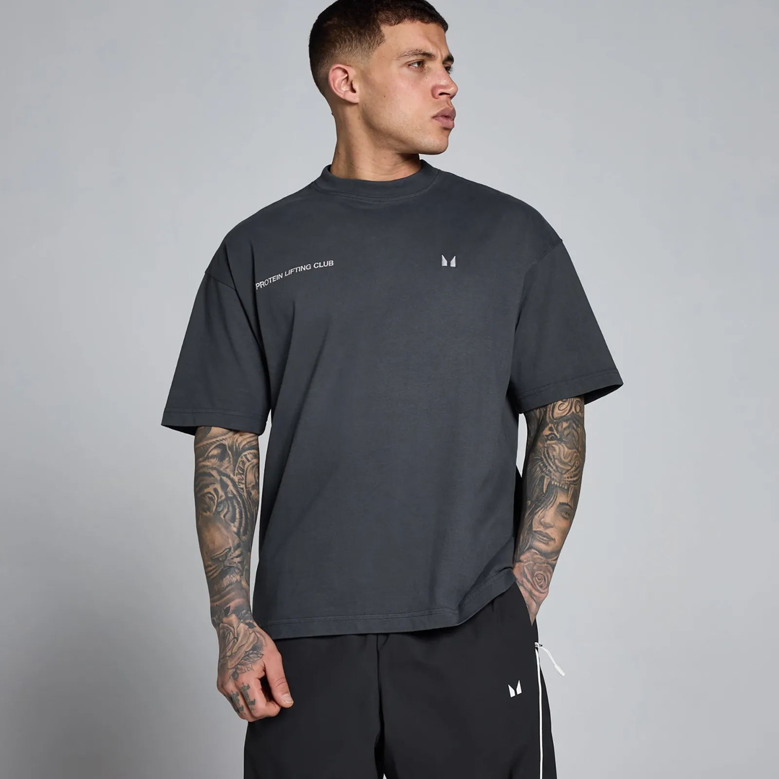 New P en' ift Graphic Wahed Overized Cotton T-hirt Heren T-Shirts & Tops