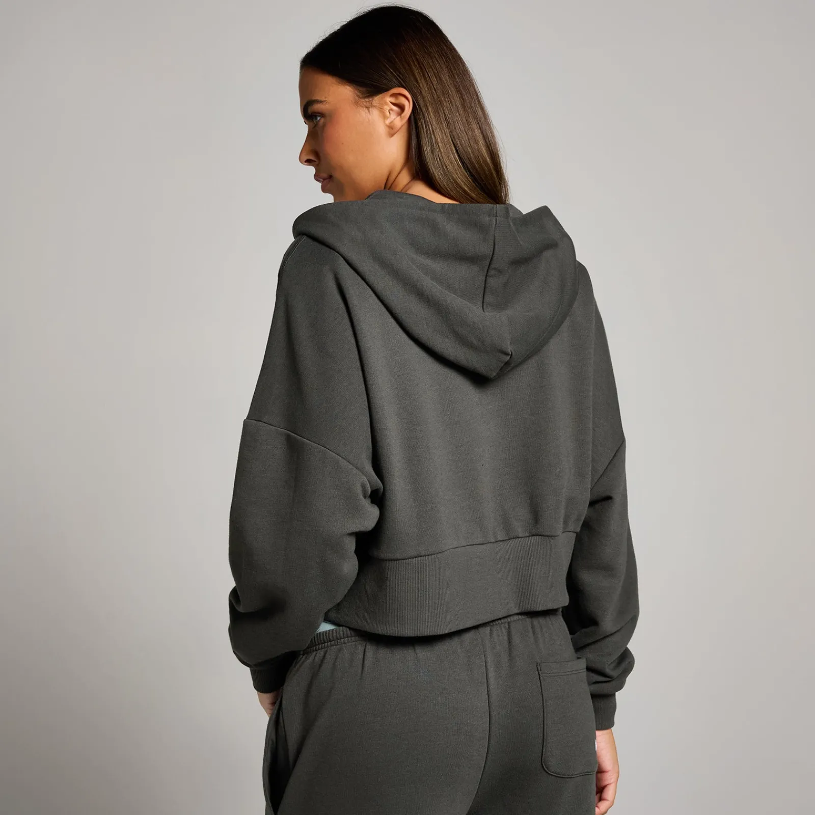 P Tepo gecropte hoodie et rit voor dae DAMES Hoodies