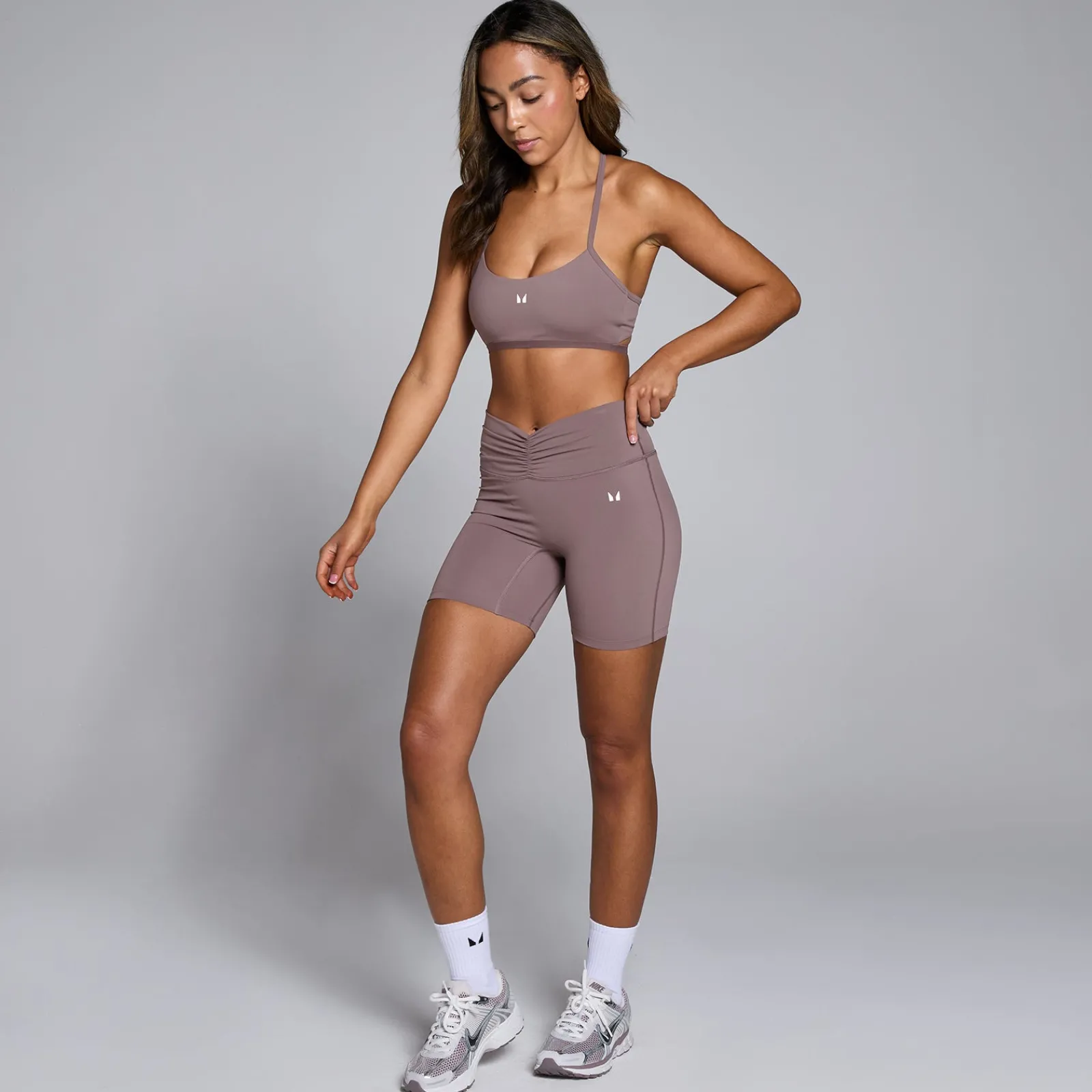 Online P Tepo hort et gepooide voorzijde voor dae DAMES Shorts