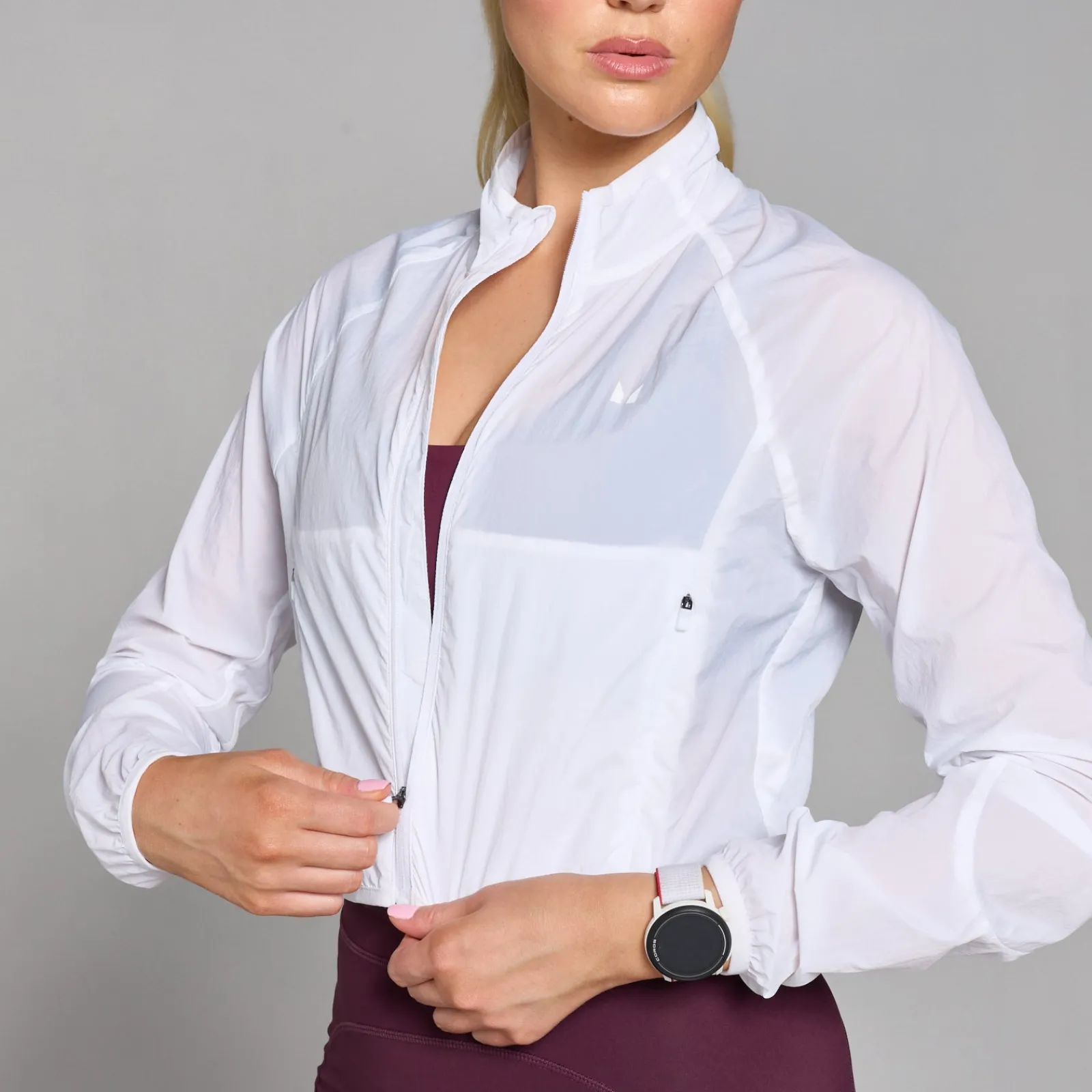 Clearance P Veocity nauwuitend en gecropt windjack voor dae DAMES Jassen & Vesten