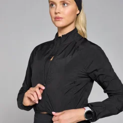 Sale P Veocity nauwuitend en gecropt windjack voor dae DAMES Jassen & Vesten