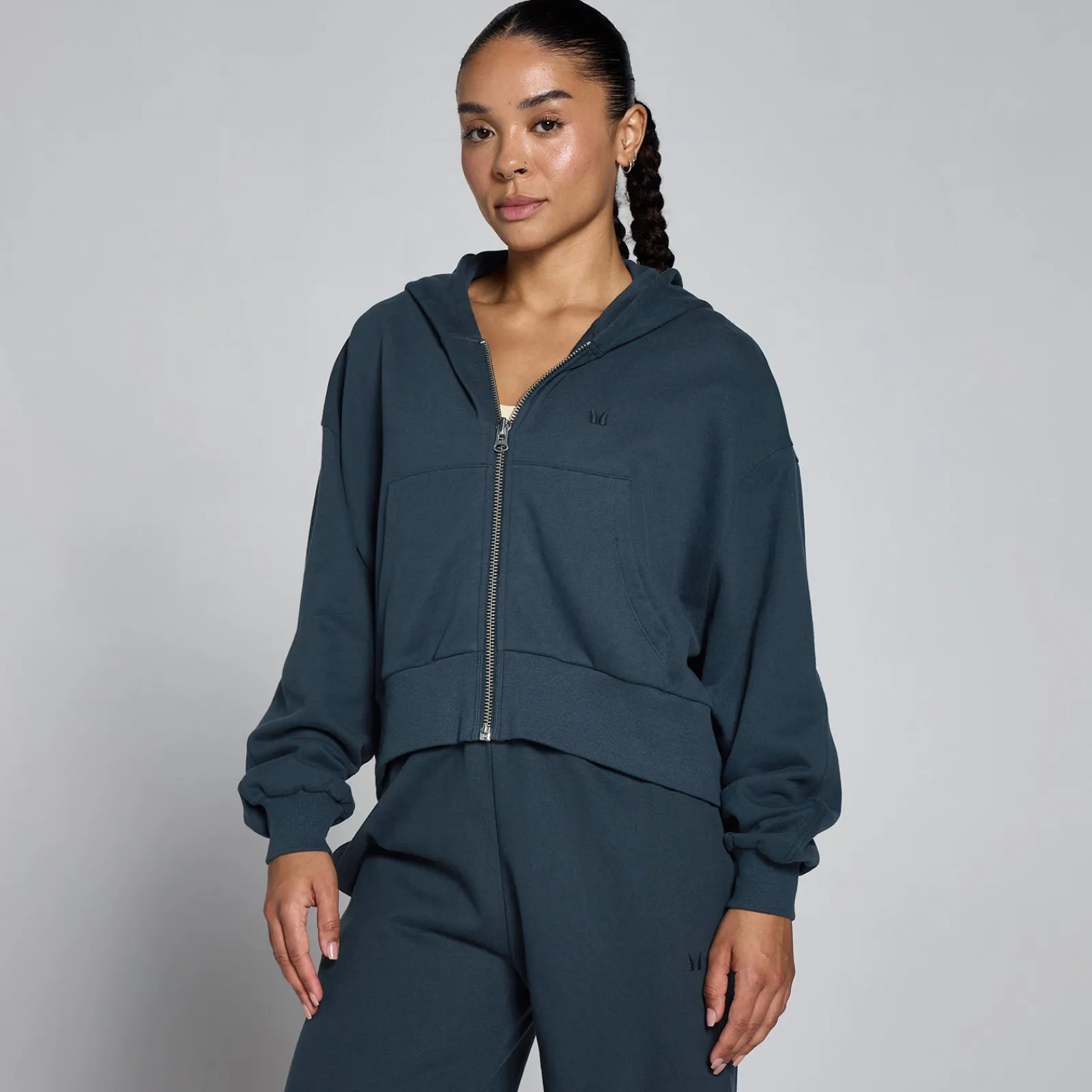 New P Woen' ightweight oopback Zip Through Hoodie DAMES Hoodies