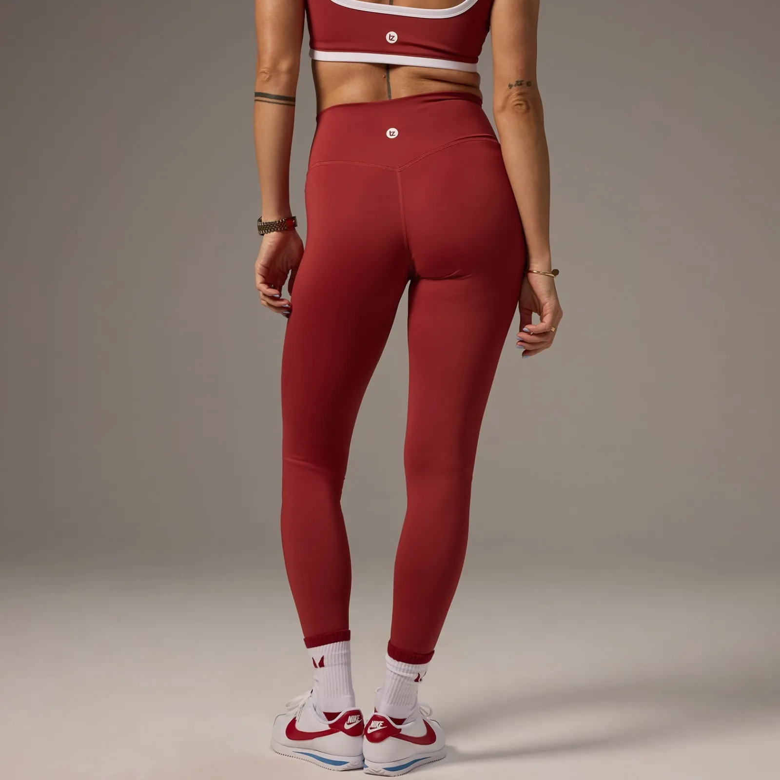P X Tatiana contraterend getreepte egging DAMES Leggings