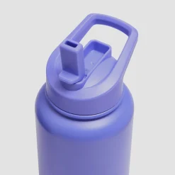 Best Gerecyclede Metalen Fles met Klaprietje 1L Shakers & Flessen