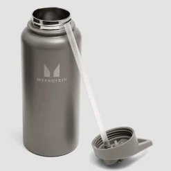 Sale Gerecyclede Metalen Fles met Klaprietje 1L Shakers & Flessen
