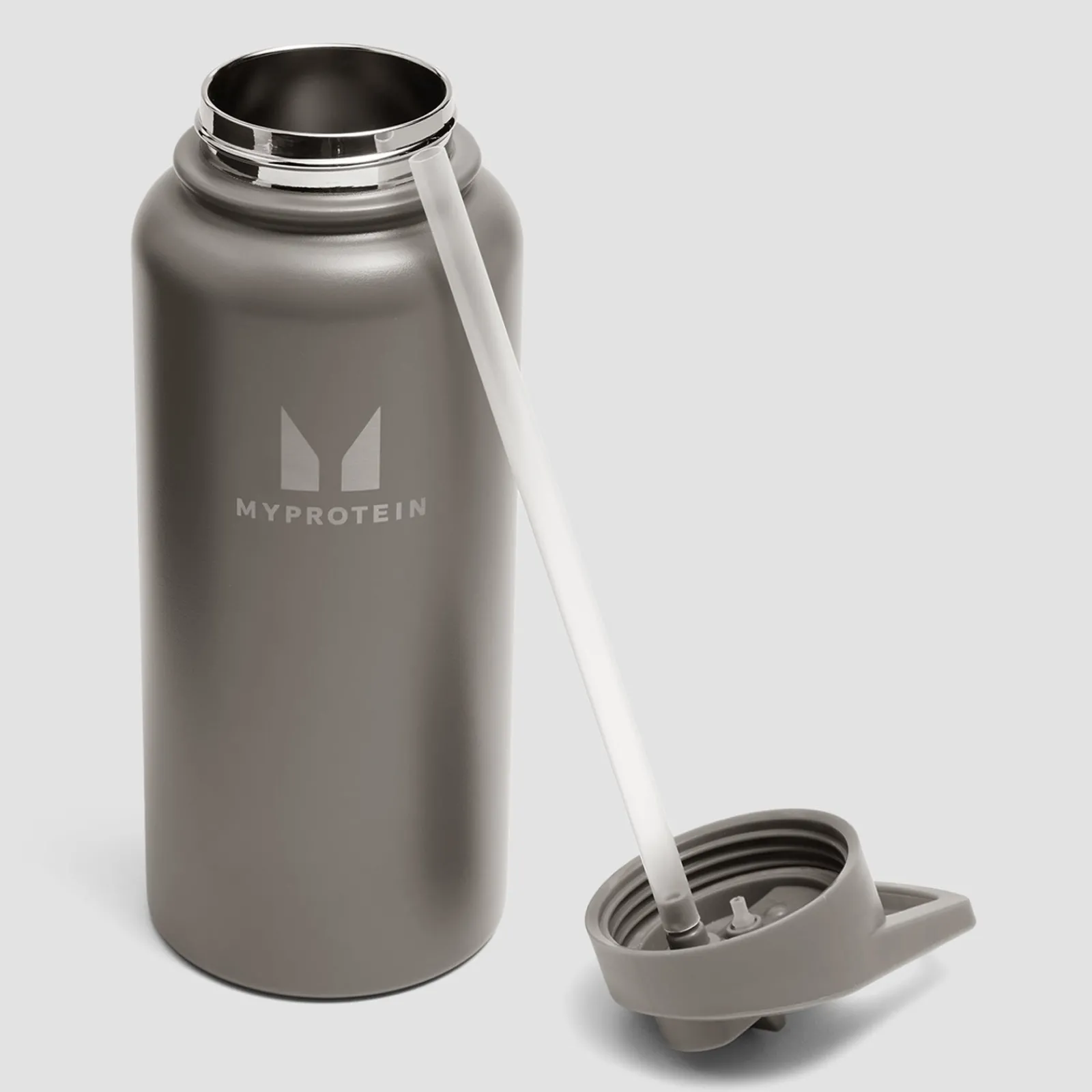 Sale Gerecyclede Metalen Fles met Klaprietje 1L Shakers & Flessen
