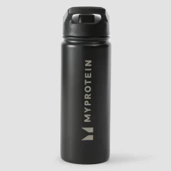 Outlet gerecyclede metalen fles met fliprietje 500 ml Shakers & Flessen