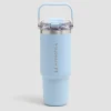 New Gerecycled Metaal Top Handvat Rietje Fles 900ml Shakers & Flessen