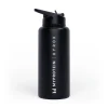 Hyrox Gerecyclede Metalen Flip Straw Fles 1L Shakers & Flessen