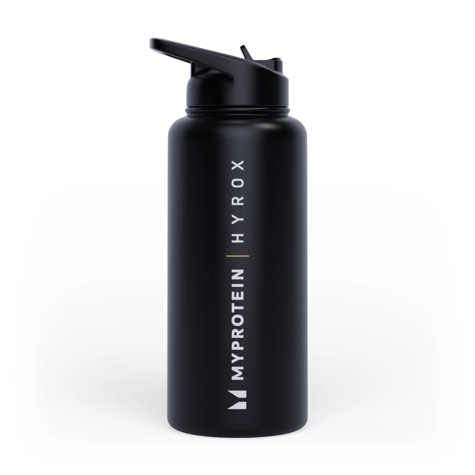 Hyrox Gerecyclede Metalen Flip Straw Fles 1L Shakers & Flessen